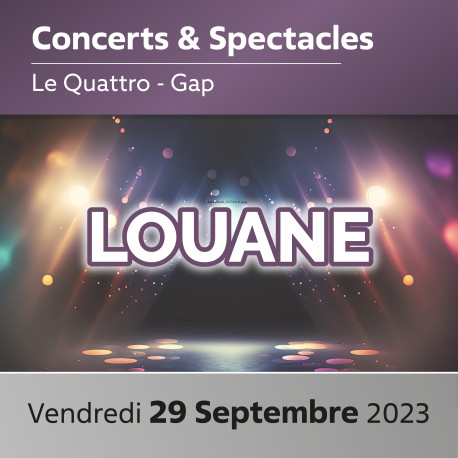 CONCERT LOUANE "LE CLUB DES SENTIMENTS"